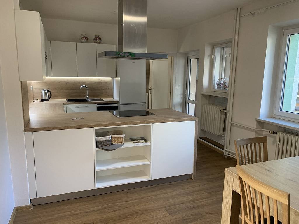 Apartmán v přízemí, kuchyň