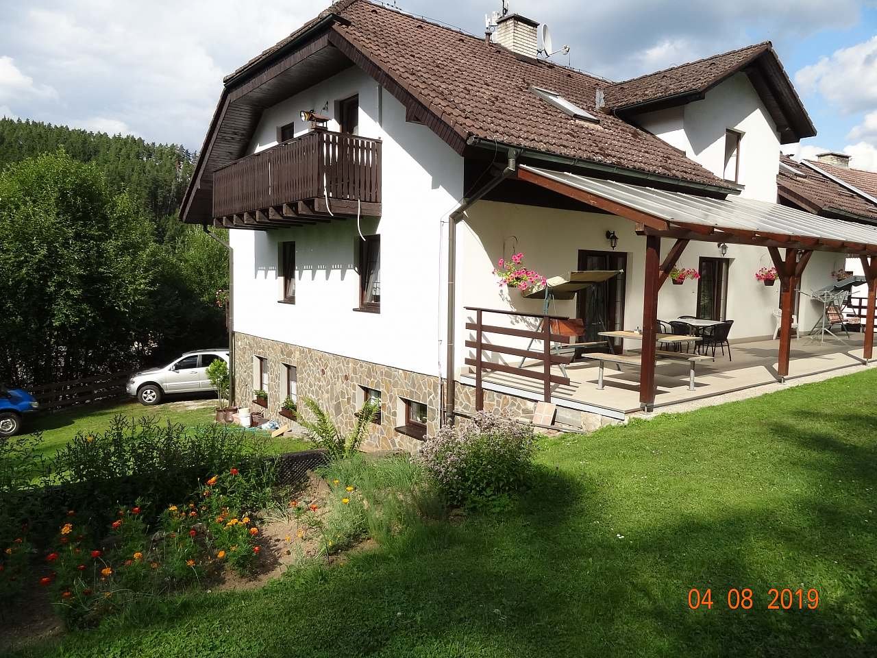 Apartments with a terrace overlooking the forest