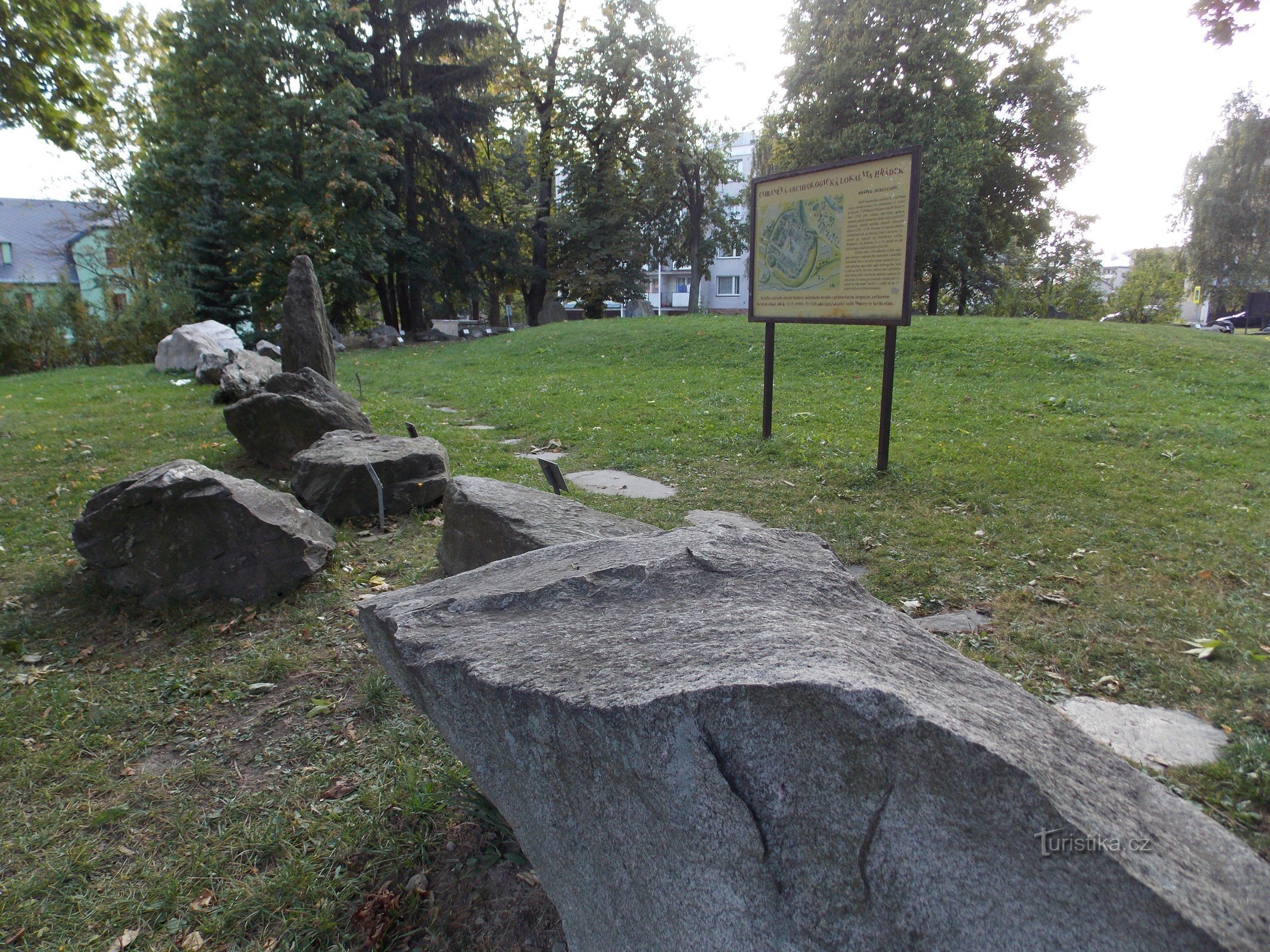 The archaeological site Hrádek in Rýmařov