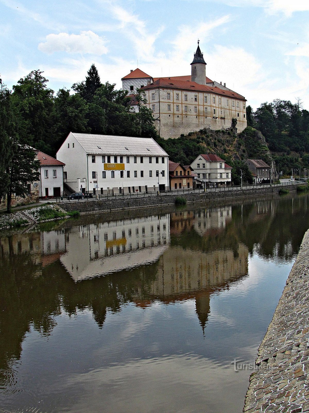 Os terrenos do castelo em Ledč nad Sázavou