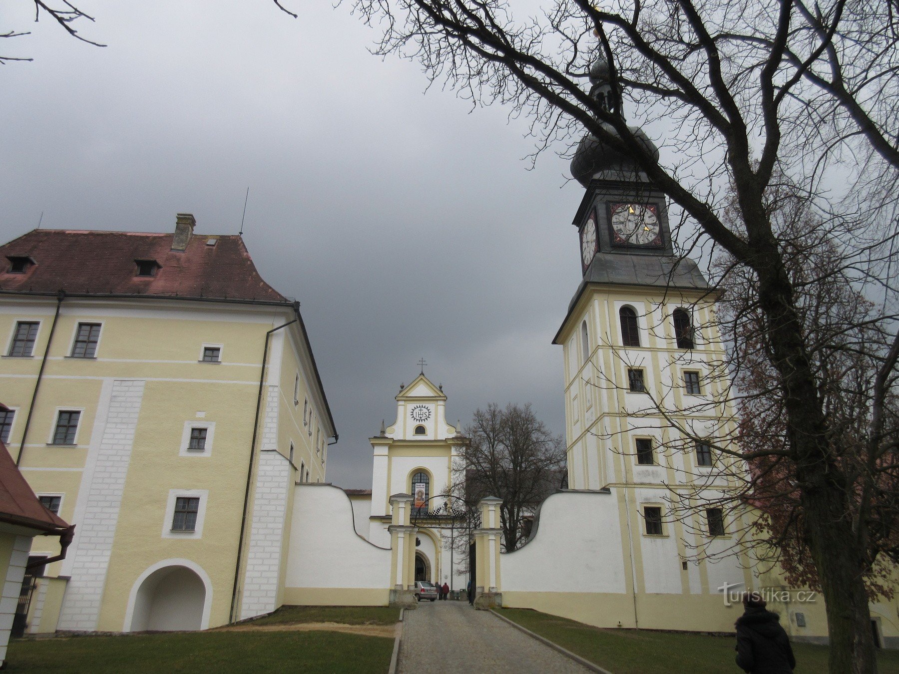 The grounds of the monastery