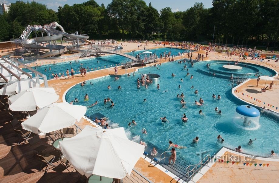 Complesso di piscine Flošna a Hradec Králové