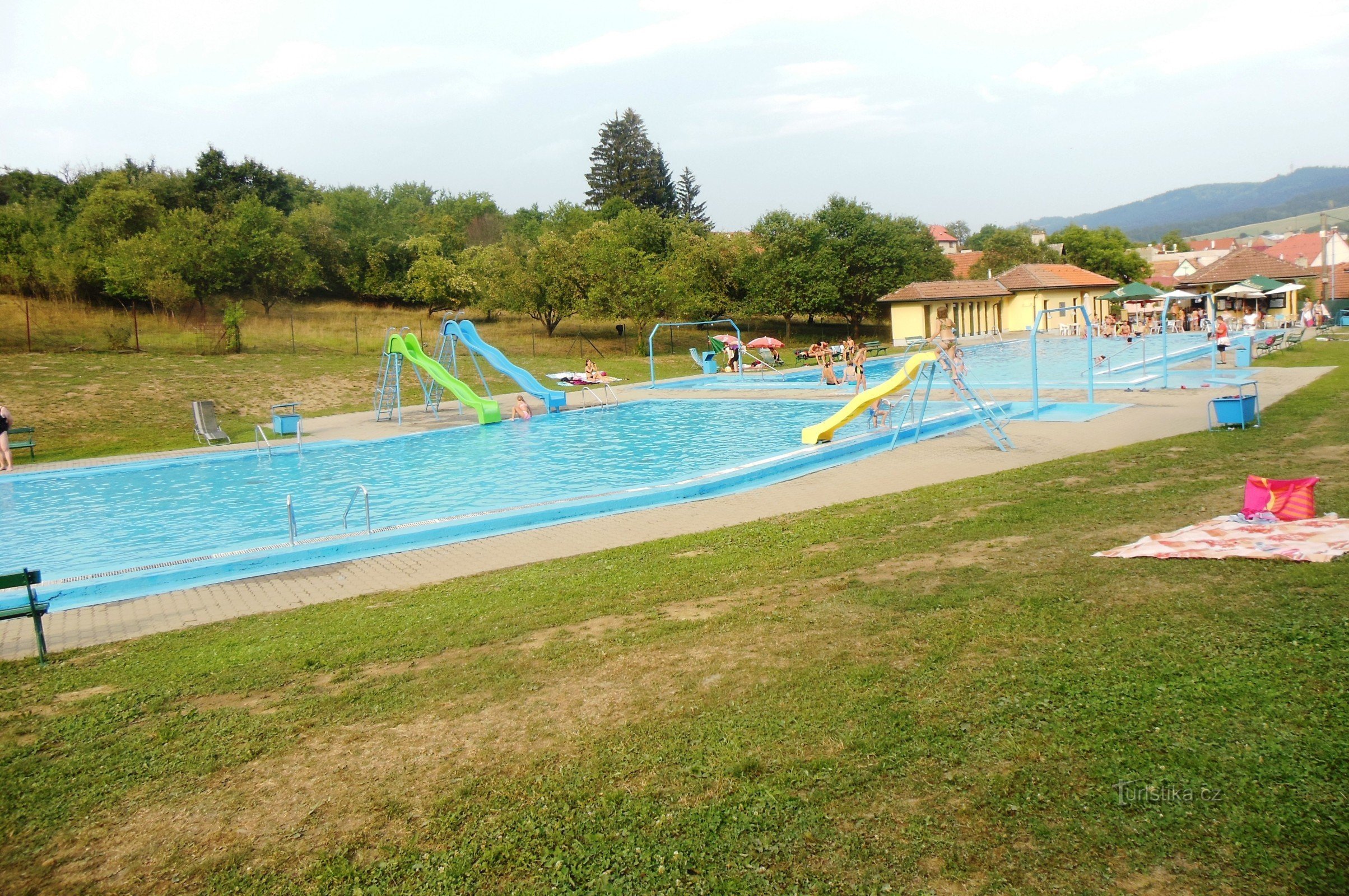 área da piscina