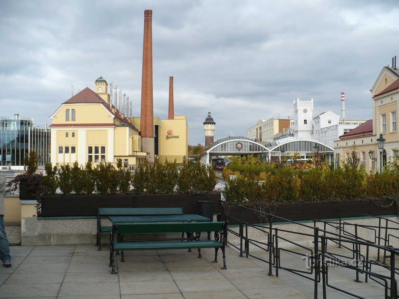 område av Pilsen-bryggeriet - bryggeritornet