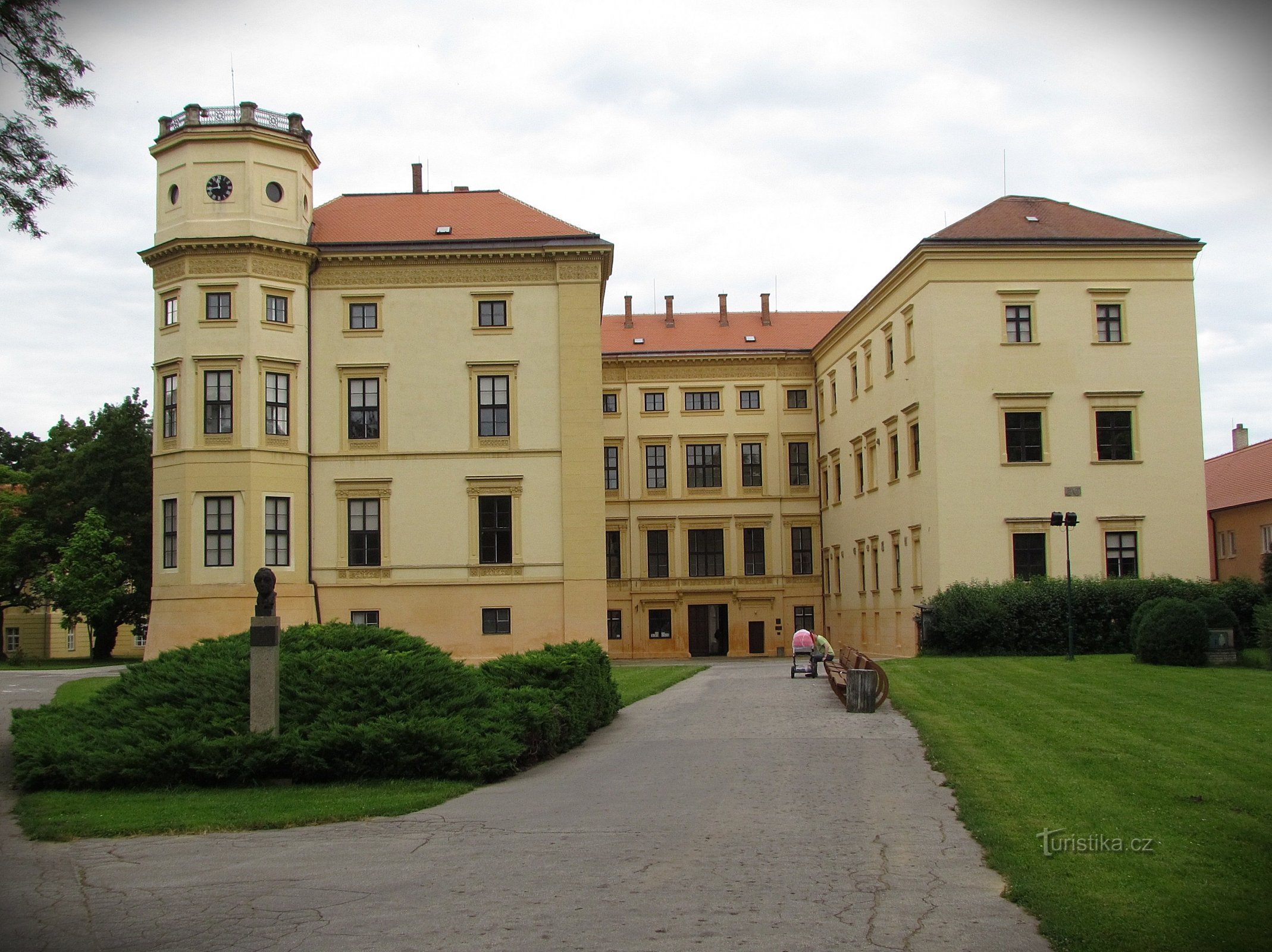 Jardim do castelo de Strážnice