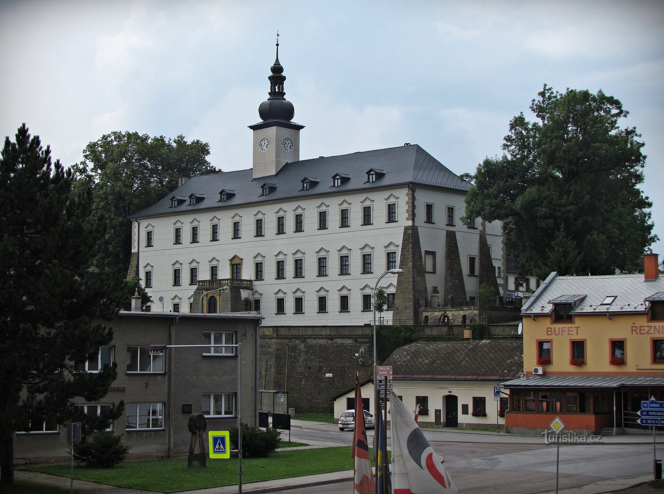 Letohrad の城の敷地