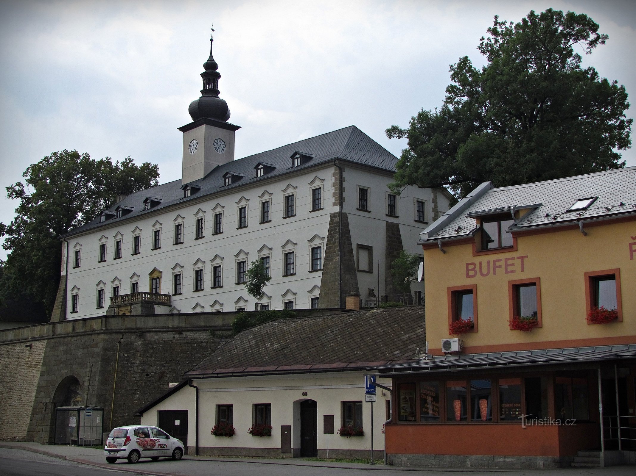 The premises of the castle in Letohrad