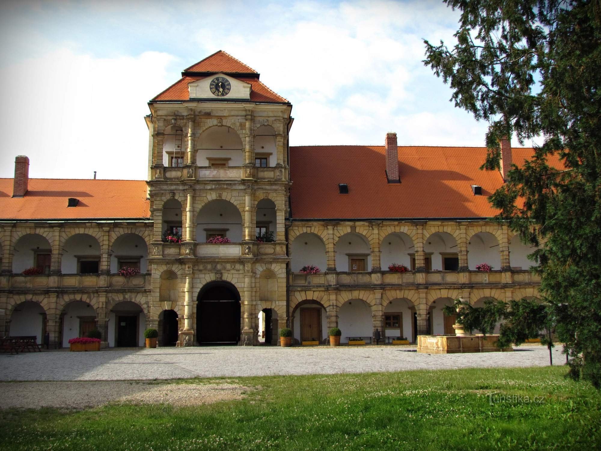 Slottsområdet i Moravská Třebová