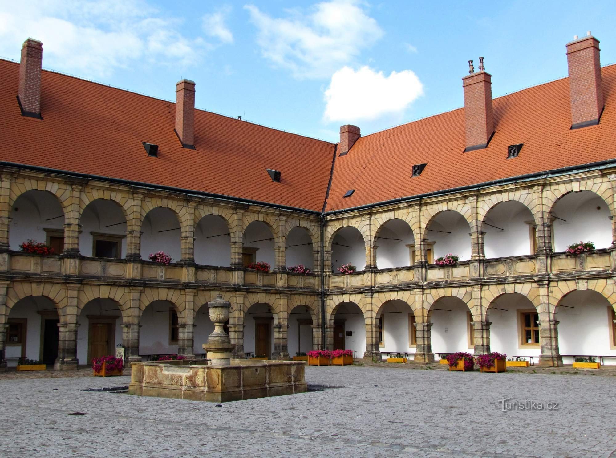 Slottsområdet i Moravská Třebová