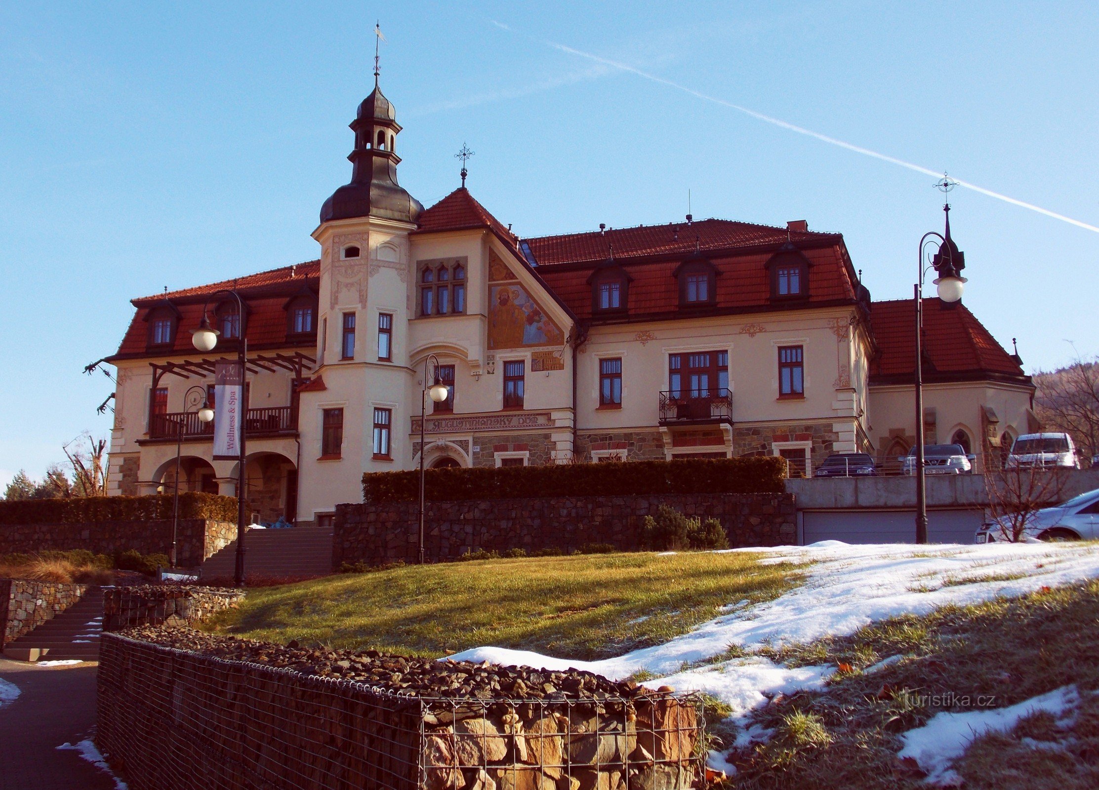 Augustinian house in the Prague quarter in Luhačovice