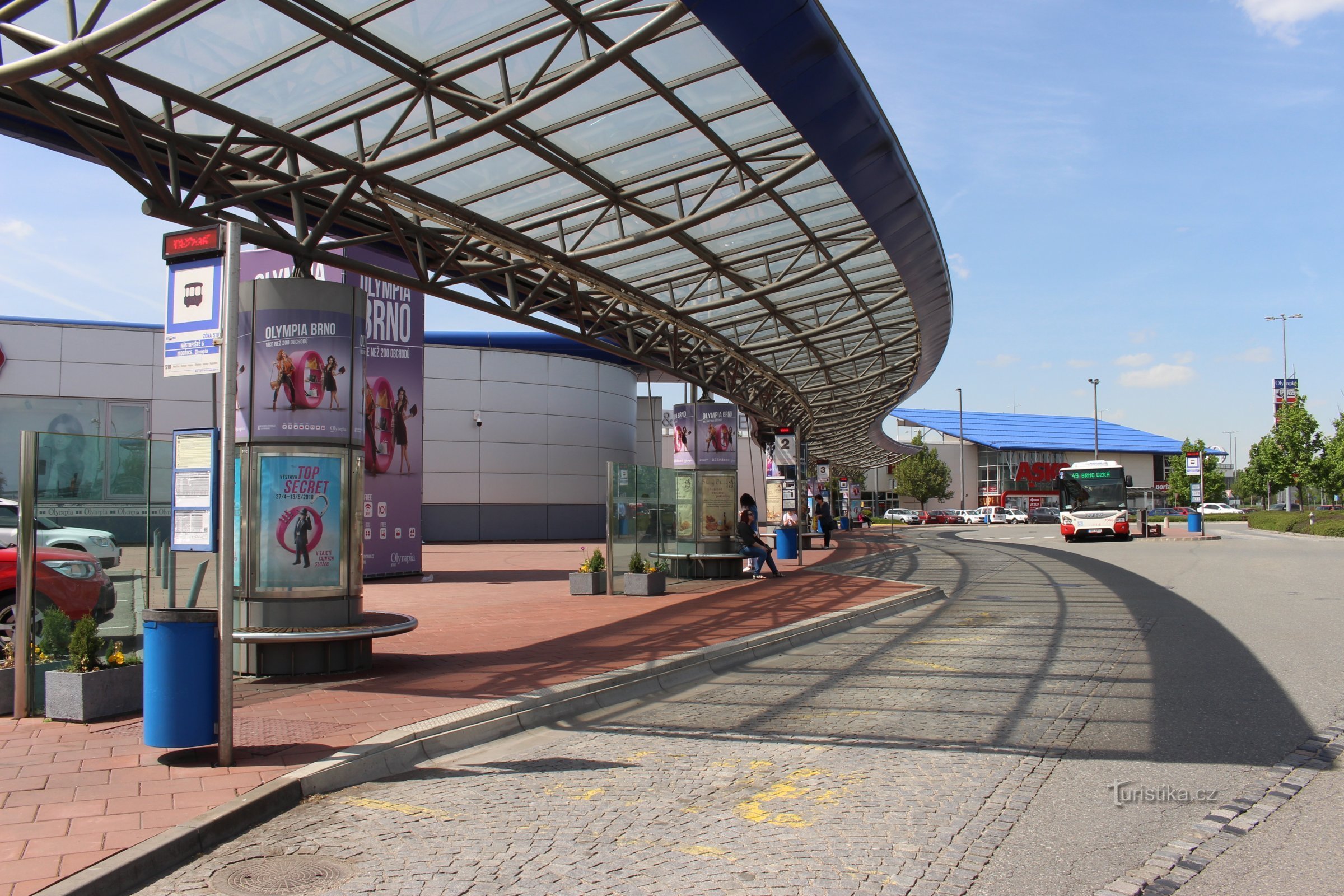 Busstoppesteder for offentlig transport