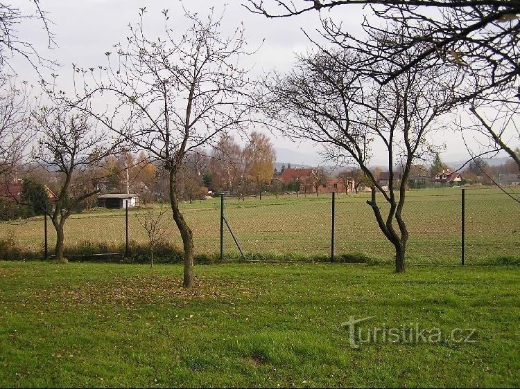 Bahno: Bahno - pohled na obci od kostela