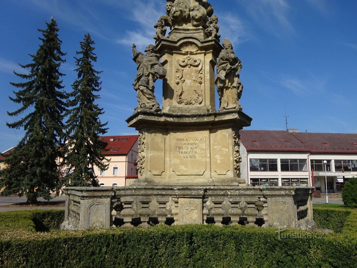 Bakov nad Jizerou – Náměstí Miru の聖三位一体の柱