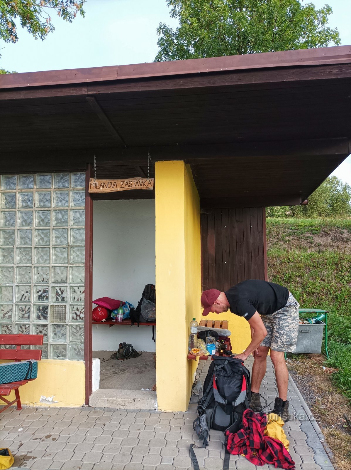 Nous remballons depuis le lieu du premier bivouac.