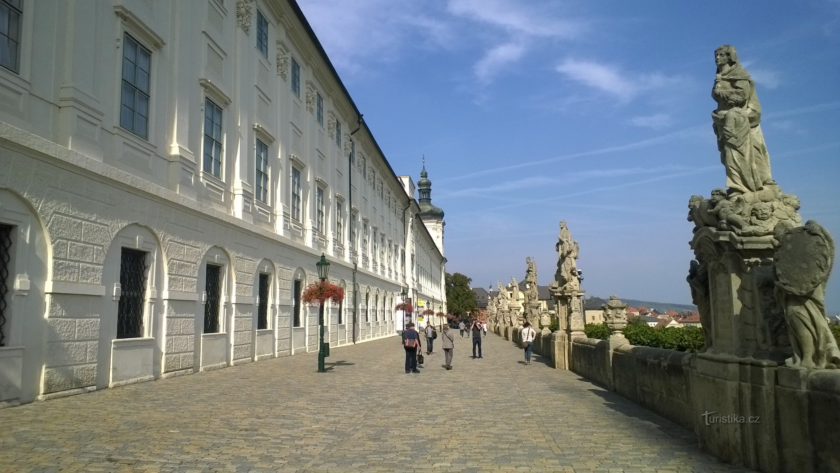 Barborská Street and Jesuit College.