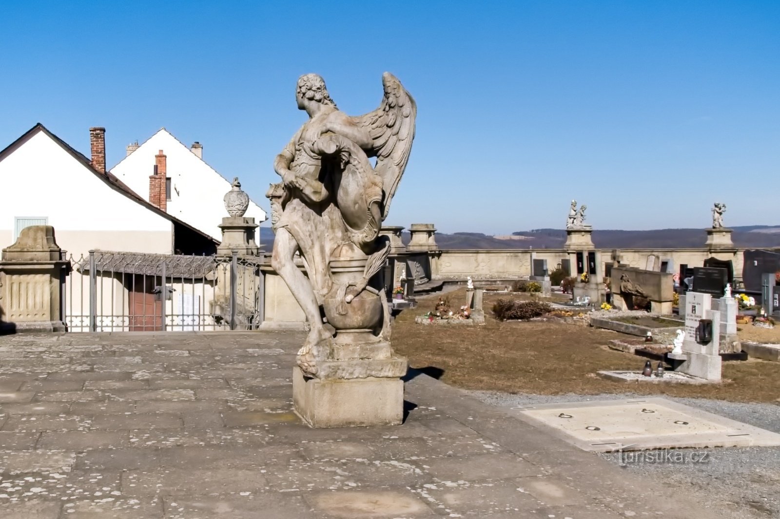 Baroque cemetery in Střílky