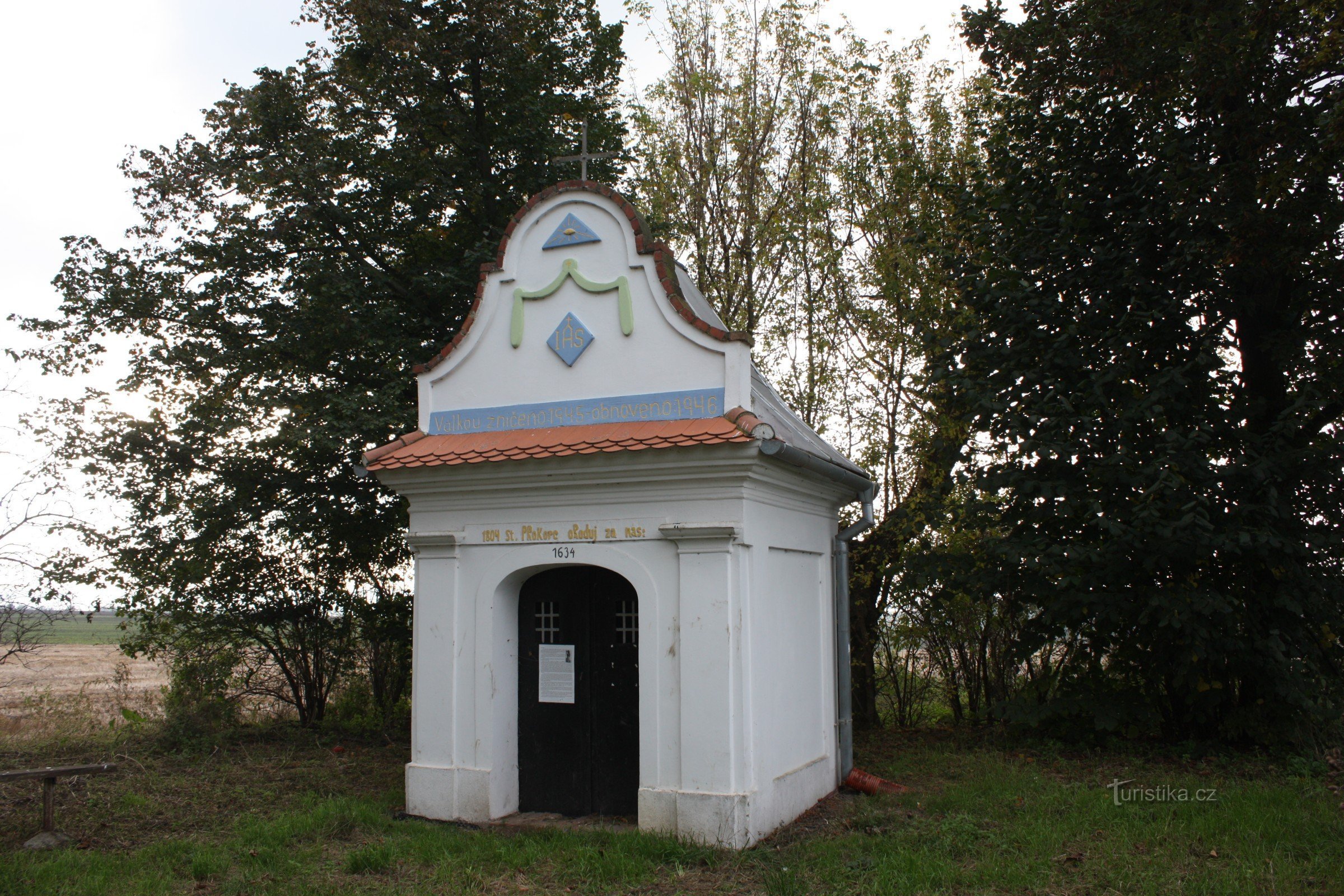 Baročna kapela sv. Prokop na mestu prvotnih Čehovice