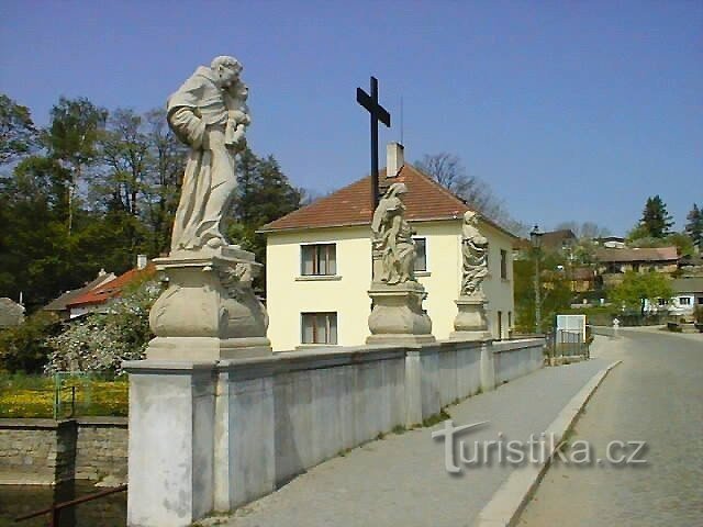 Baroque bridge in Brtnice