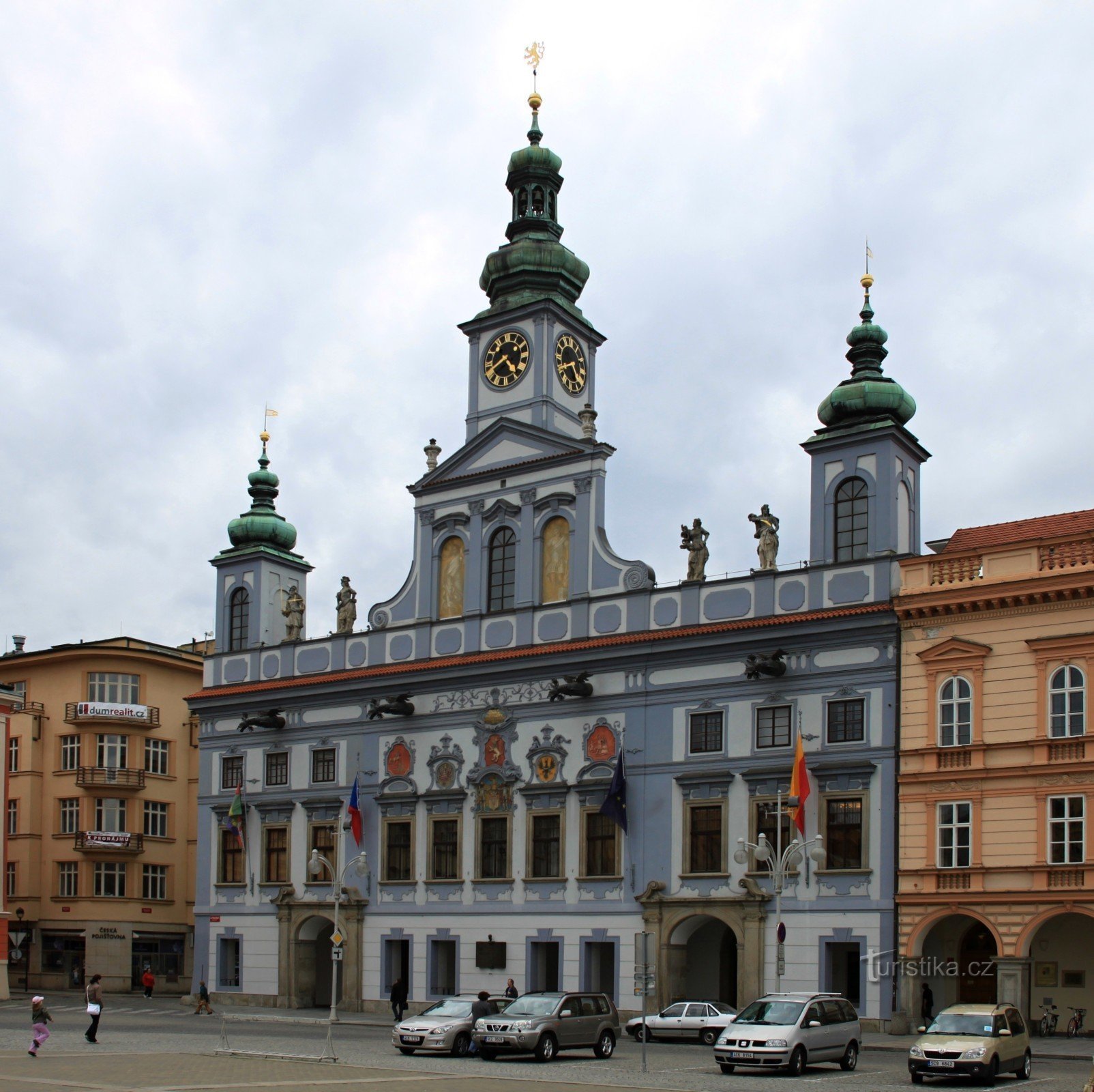 Barok stadhuis van de stad České Budějovice