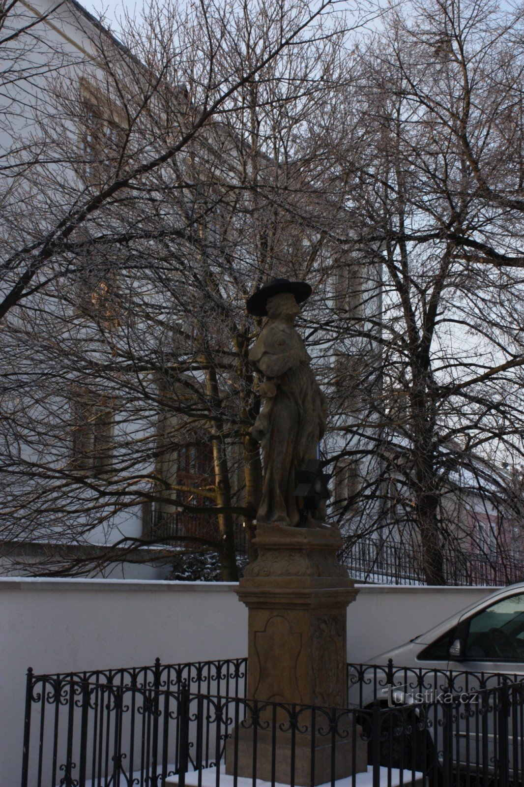 Estátua barroca de S. Rocha em Přerov