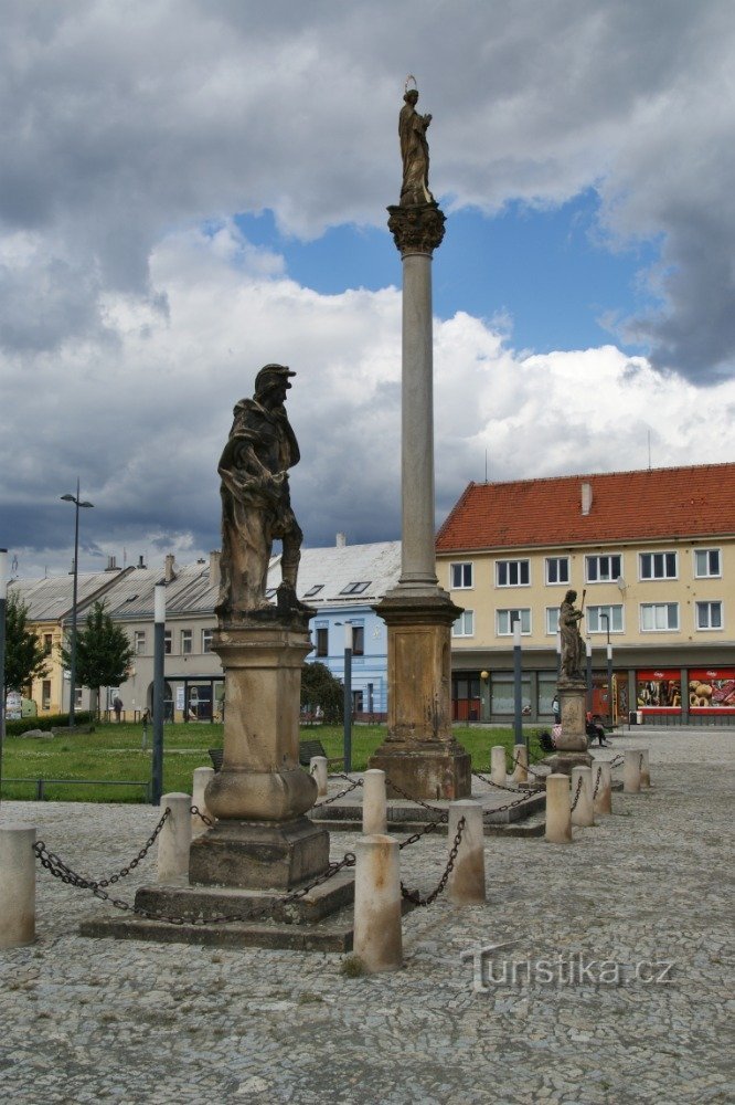 barokní sochařství na Masarykově náměstí