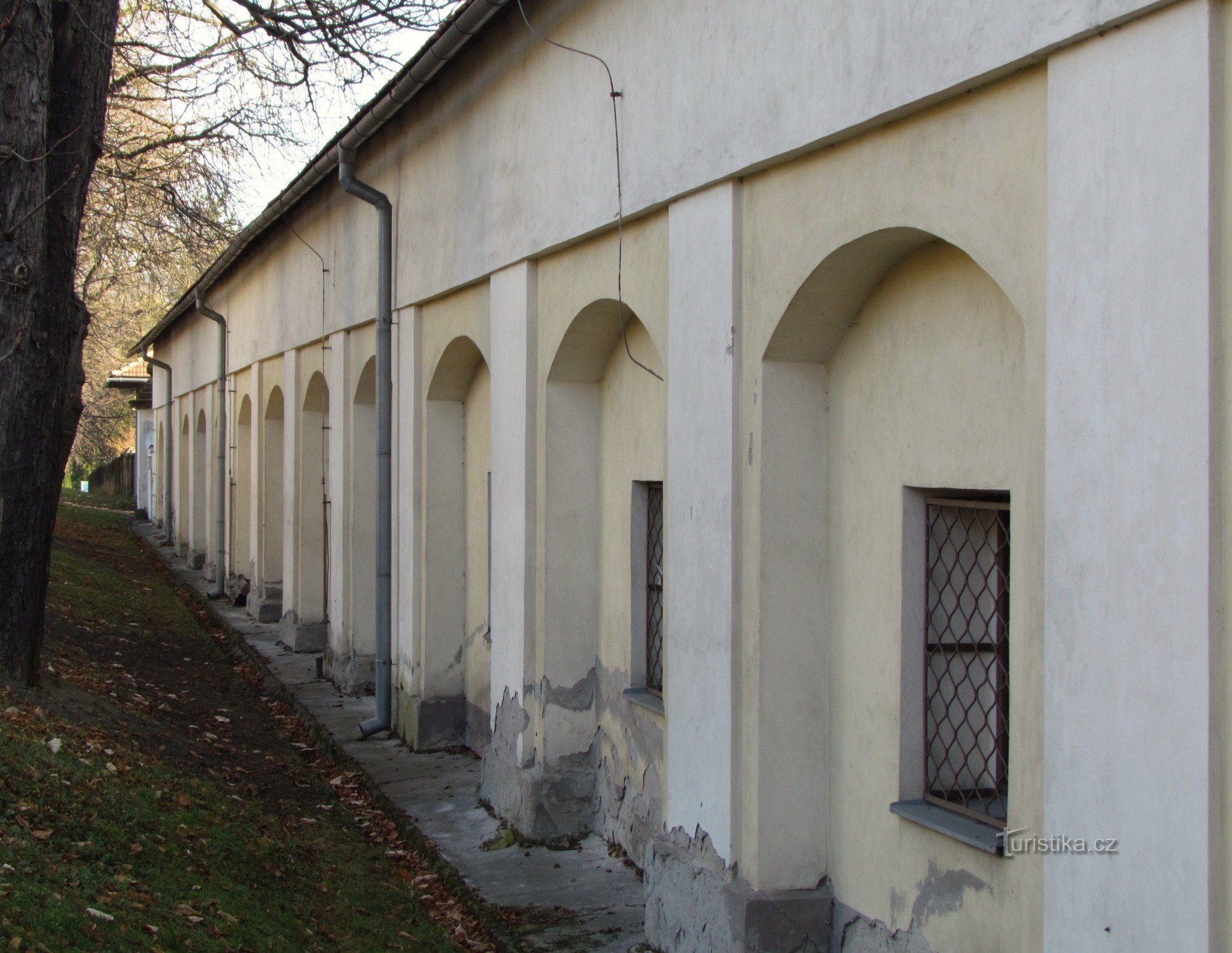 Baroque granary and farmyard in Lukovo