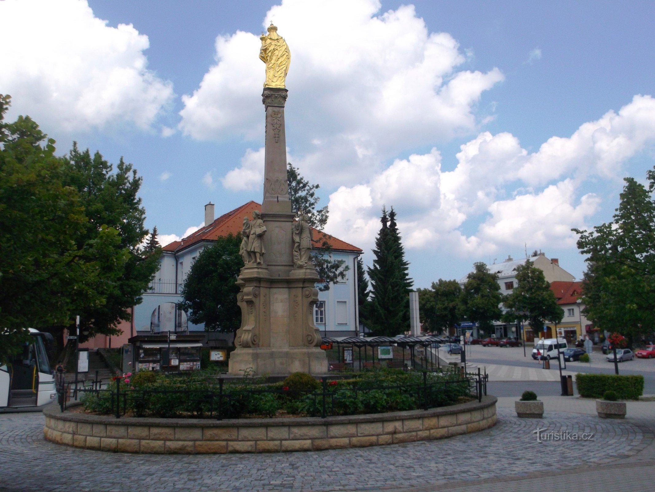barocke Mariensäule auf Dolno námestí