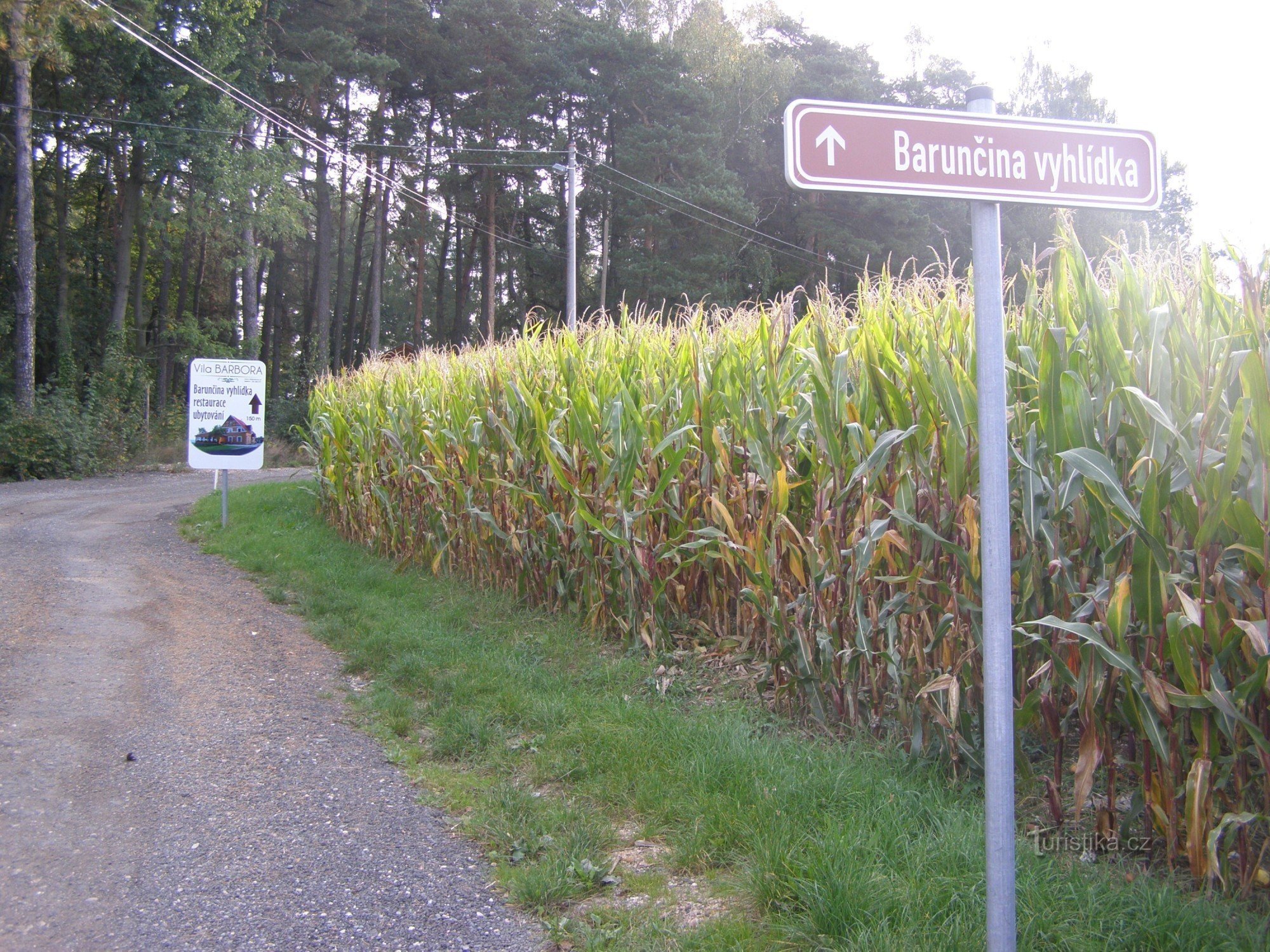 Point de vue de Barunča près de Horiček