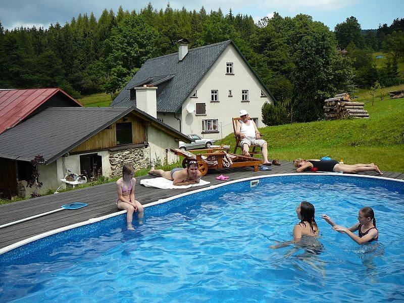 pool by the cottage