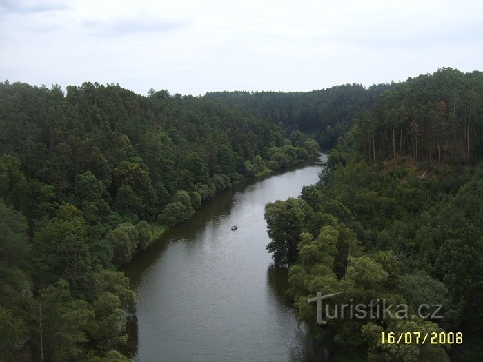 Bechyně + verižni most Stádlecký