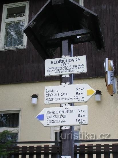 Bedřichovka - răscruce de drumuri