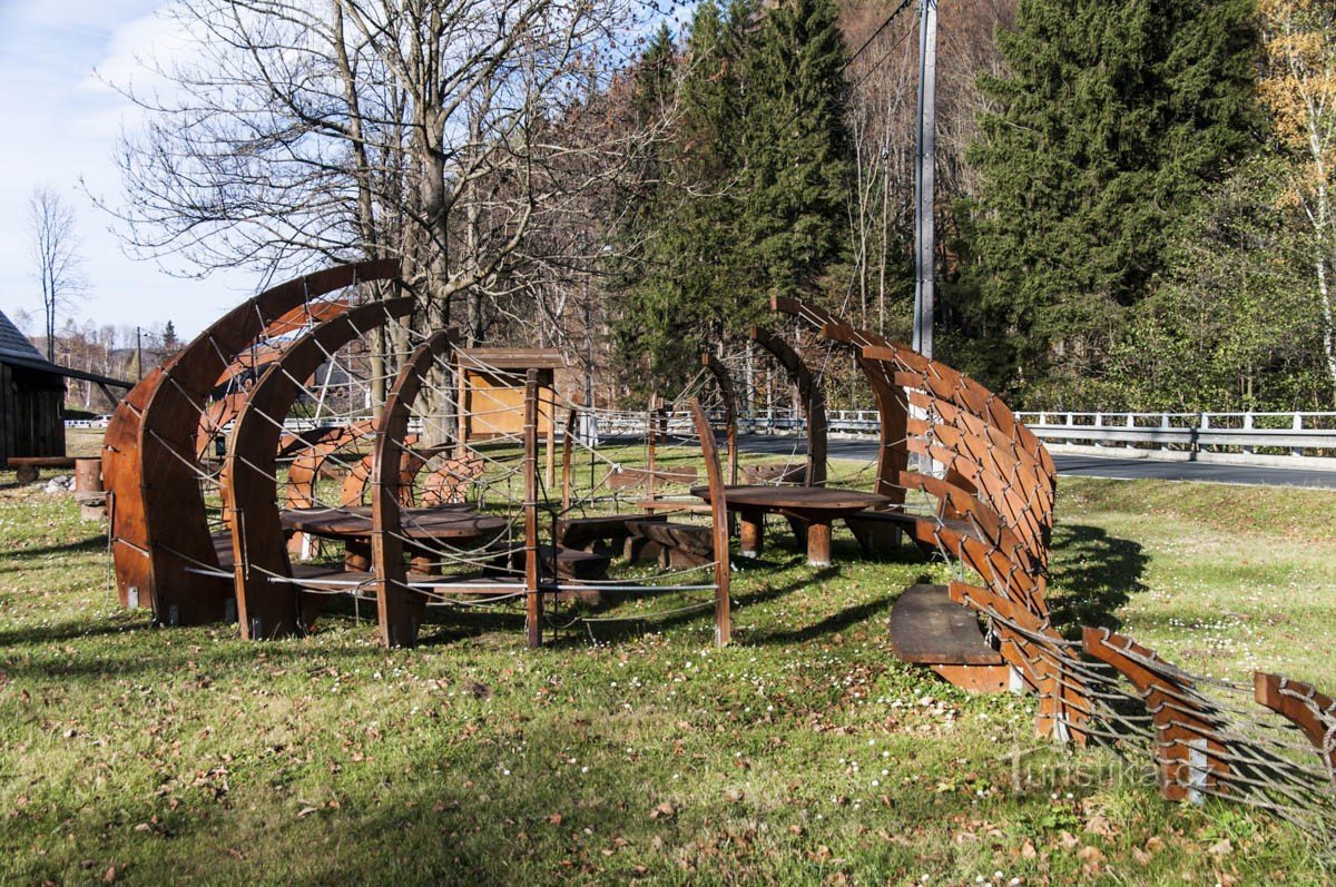 Bělá pod Pradědem - aire de repos à Domašov