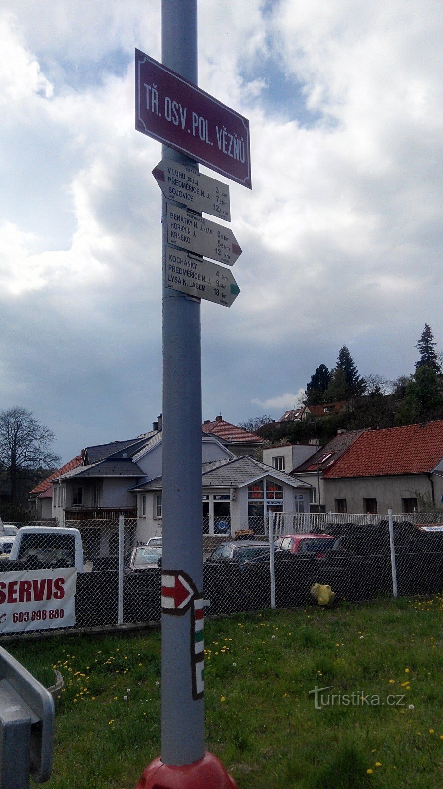 Venise nad Jizerou - carrefour au pont