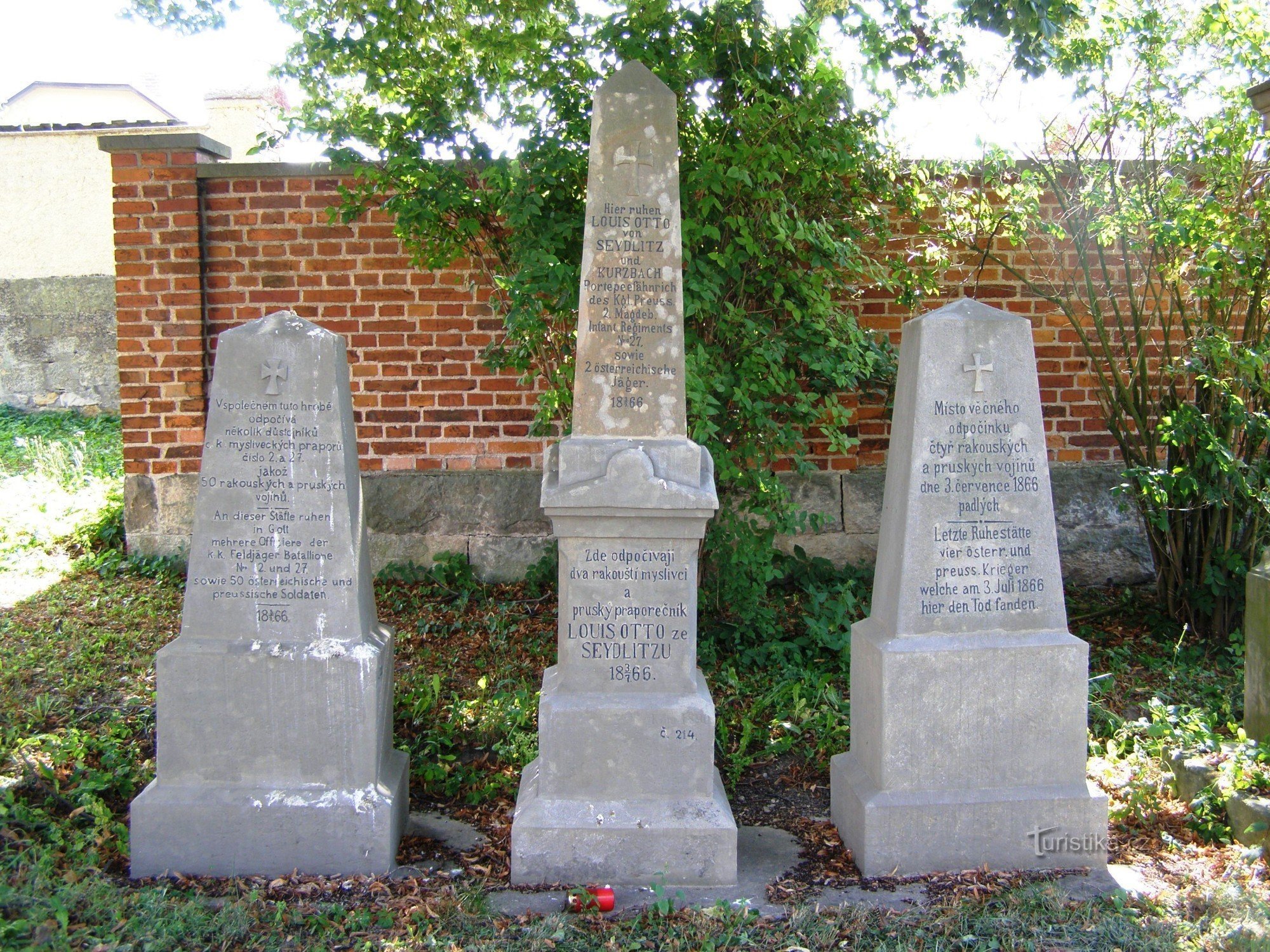 Venice - monuments to the battle of 1866