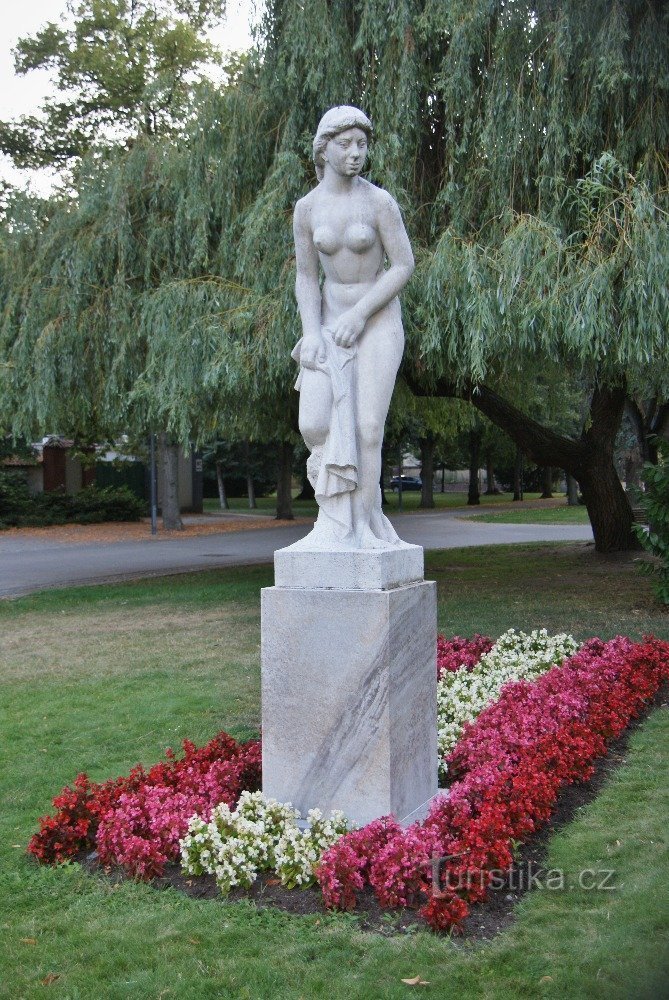 La femme de Bend après le bain ou la femme à la serviette