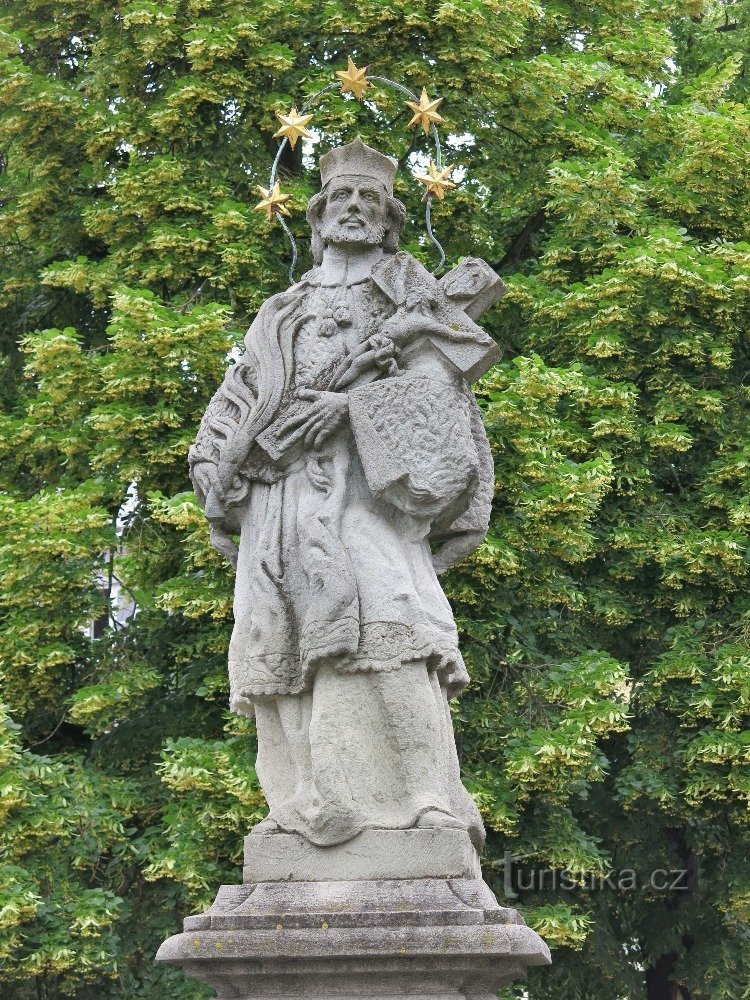 Beroun - fountain of St. Jan Nepomucký