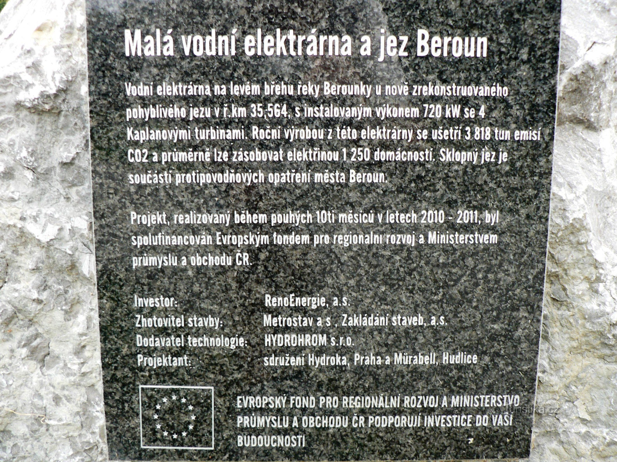 Beroun - một nhà máy thủy điện nhỏ