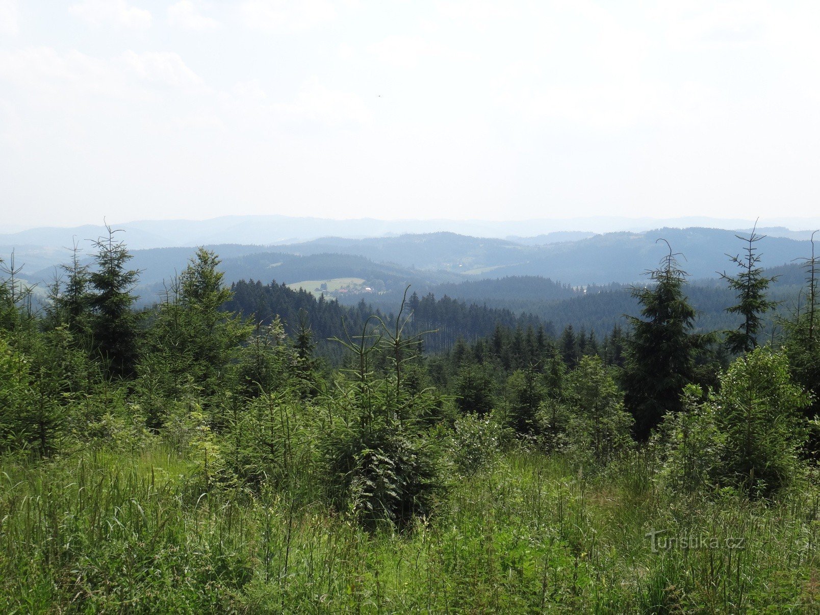 Beskydy vista sulle montagne