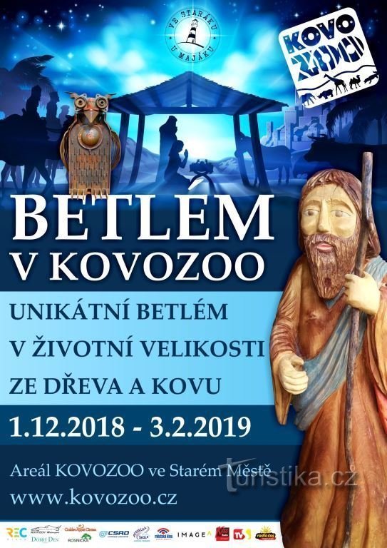 Betlém z kovového odpadu – v KOVOZOO