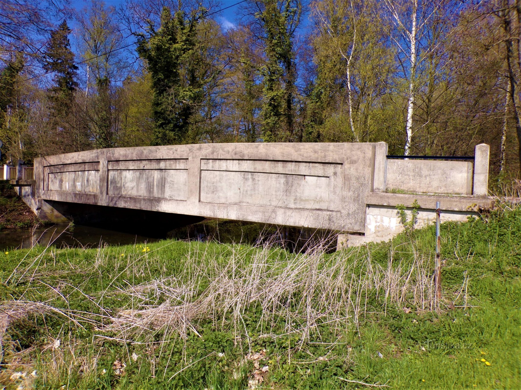 Most betonowy tzw. most środkowy (Skřivany, 30.4.2021)