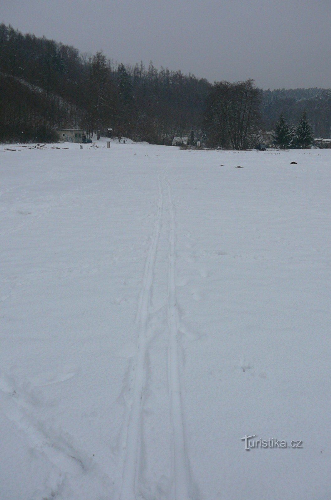 Laufstrecke über die Wiese