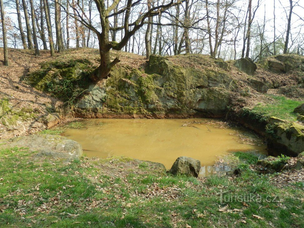 Grube ohne Boden (überfluteter Steinbruch)