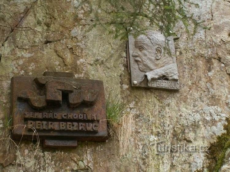 ベズルチの記念碑: ペトル・ベズルチとシュメルコヴナのような彼の友人 (そしてパブ U