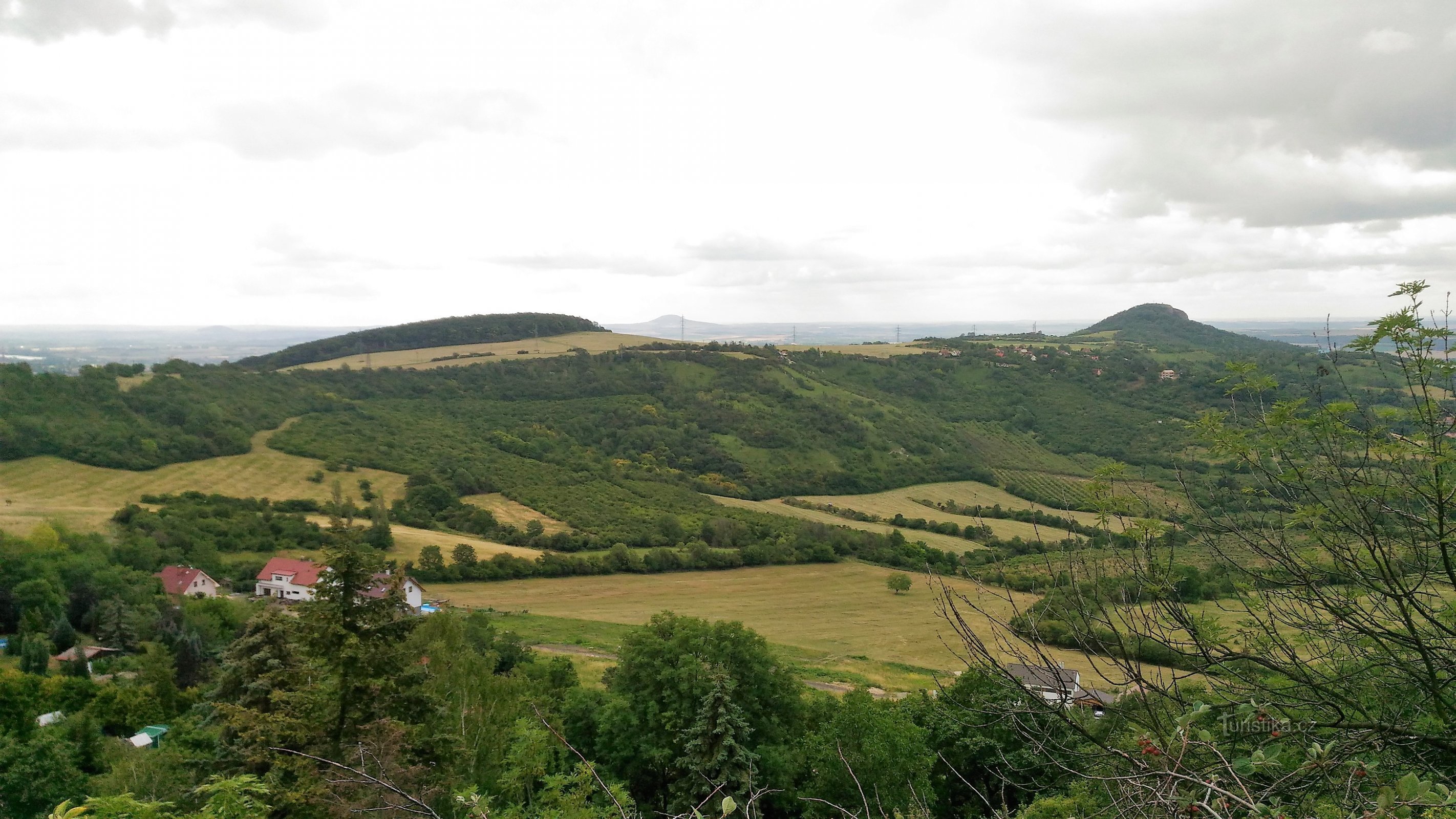 Bídnice and Radobyl from Kamýk