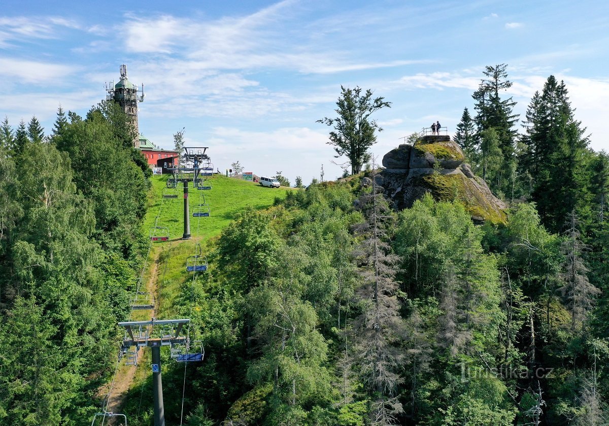 Parc à vélos Tanvaldský Špičák