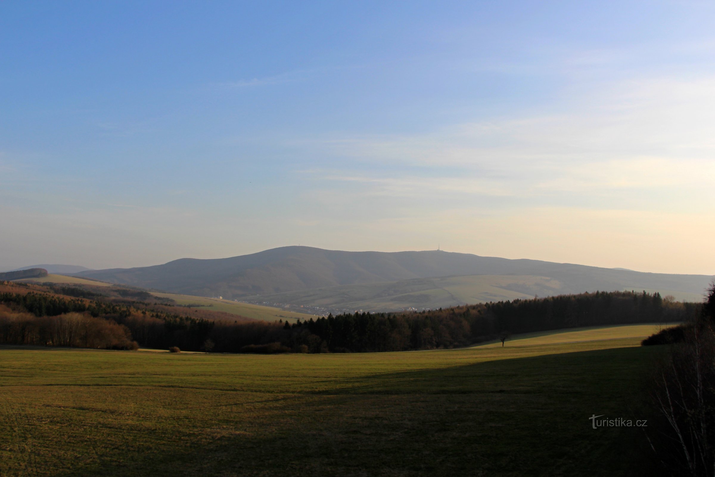 White Carpathians: Velká Javořina fra U Křížku-udkigsstedet