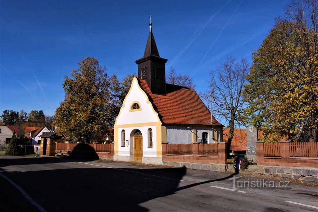 Bílenice, kaple