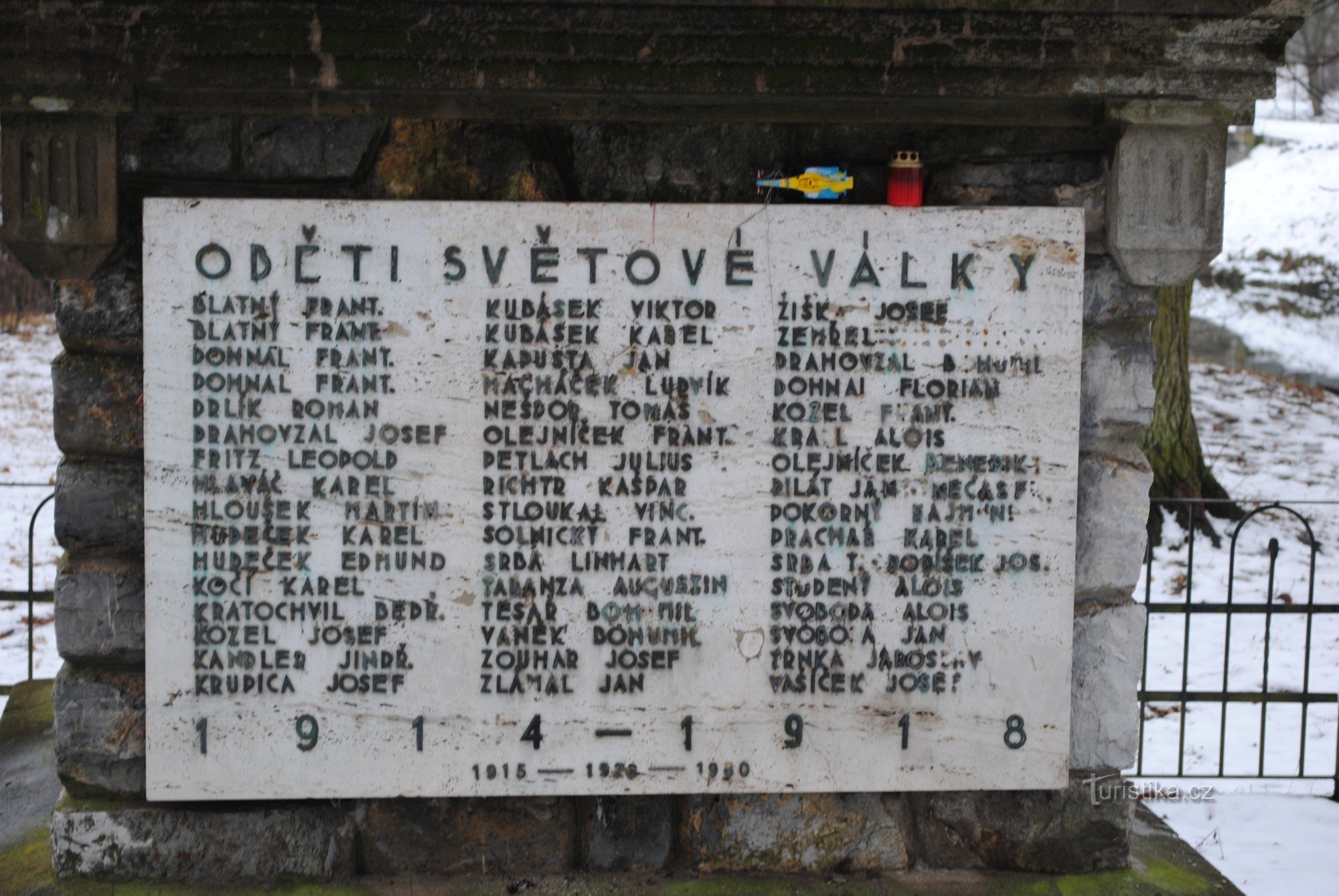 Bílovice nad Svitavou - spomenik Prvog svjetskog rata