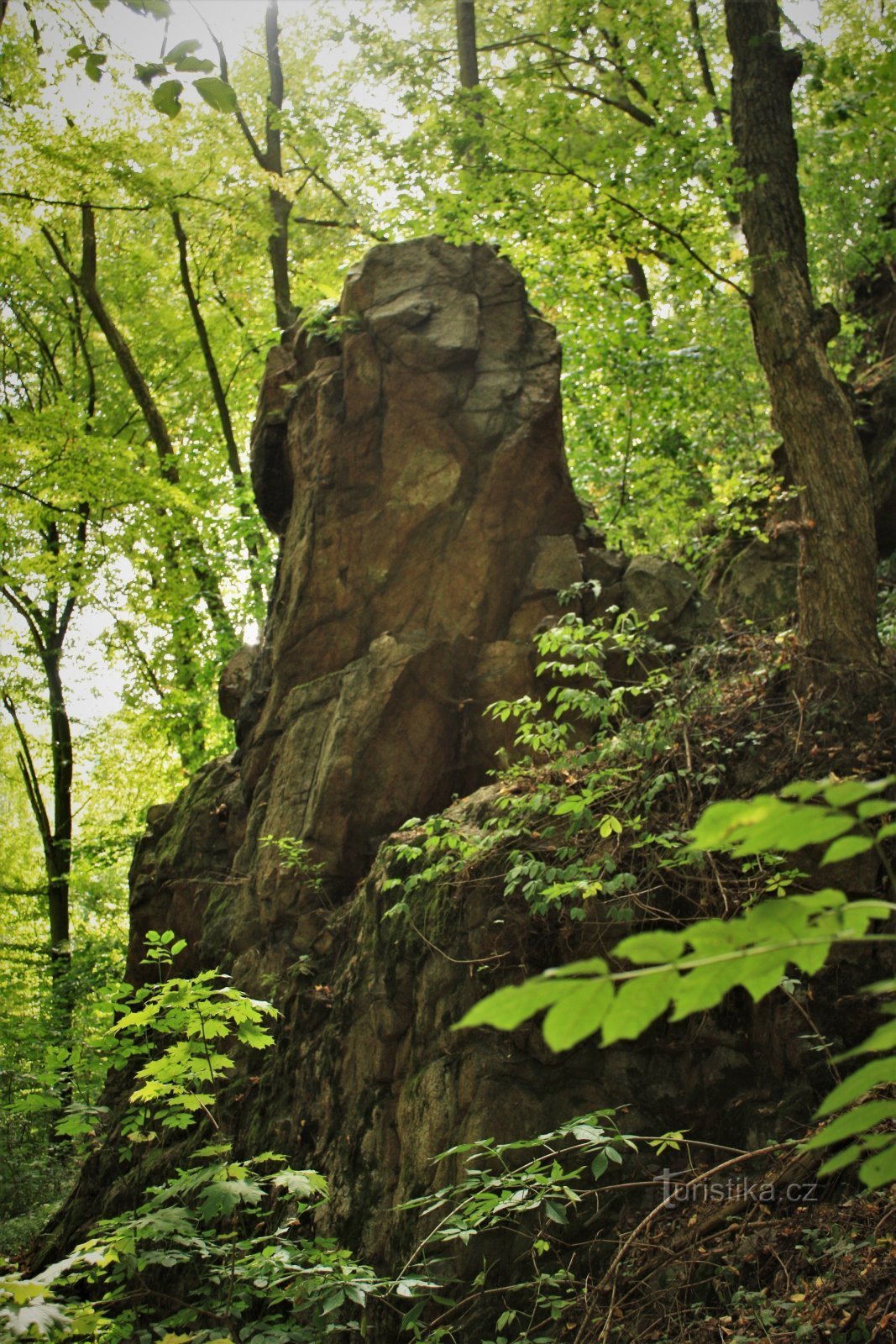 Bílovice nad Svitavou - スフィンクスの岩層