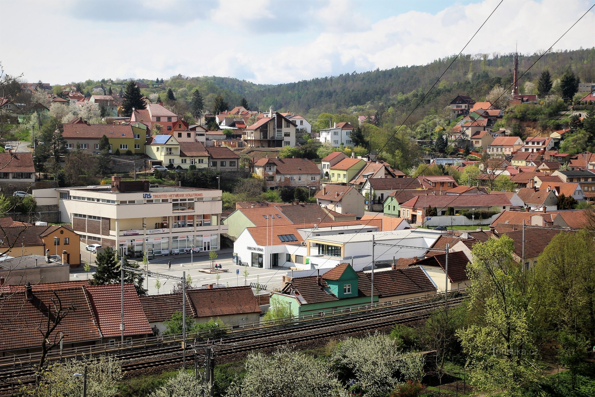 Bílovice nad Svitavou - punto panoramico sotto Hradisk